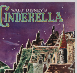 Cinderella R1950s Japanese B2 Film Movie Poster - detail