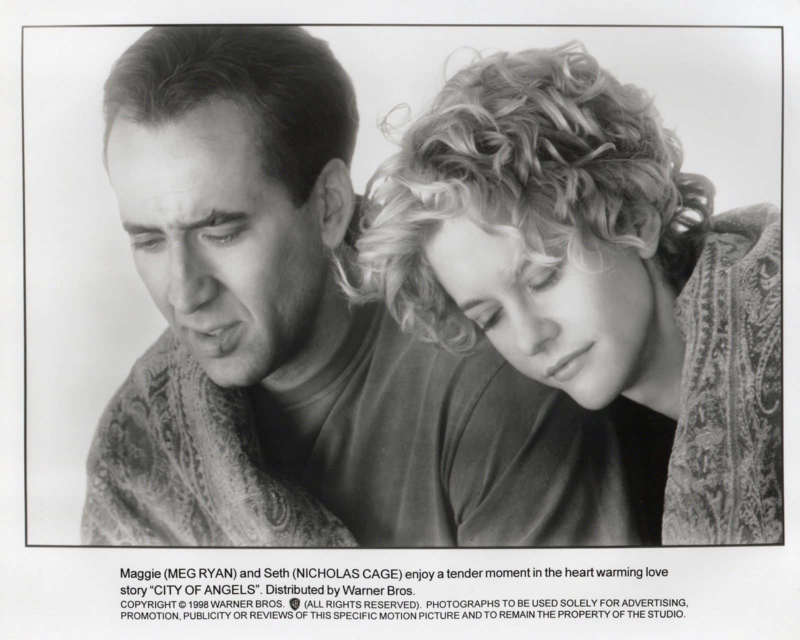 City Of Angels 1998 Film Movie Press Publicity Still Framed