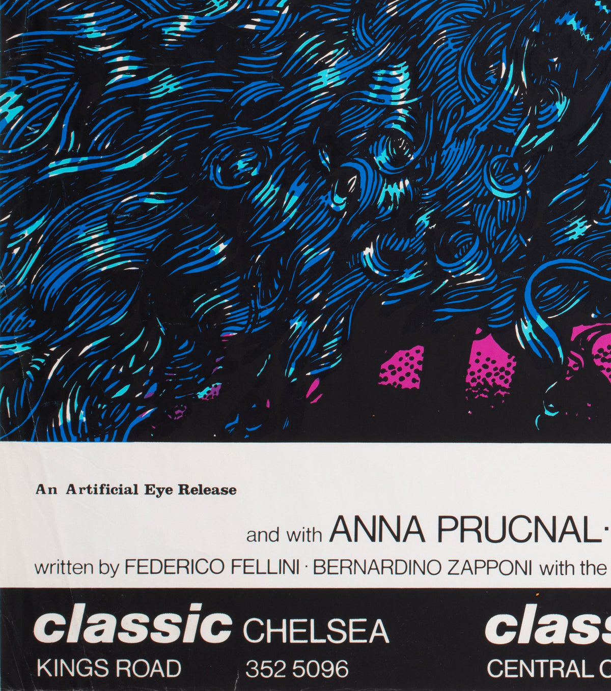 City of Women 1980 UK Quad Film Poster Andrea Pazienza - detail