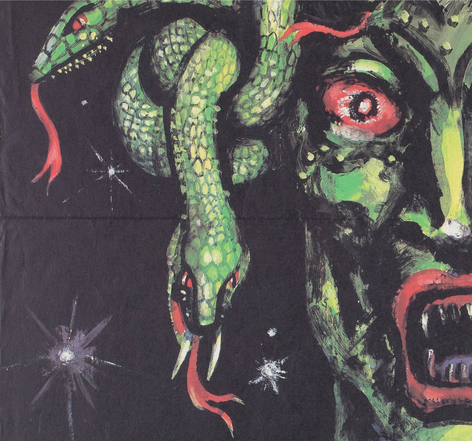 Clash of the Titans 1985 East German A1 Film Poster Ernst - detail