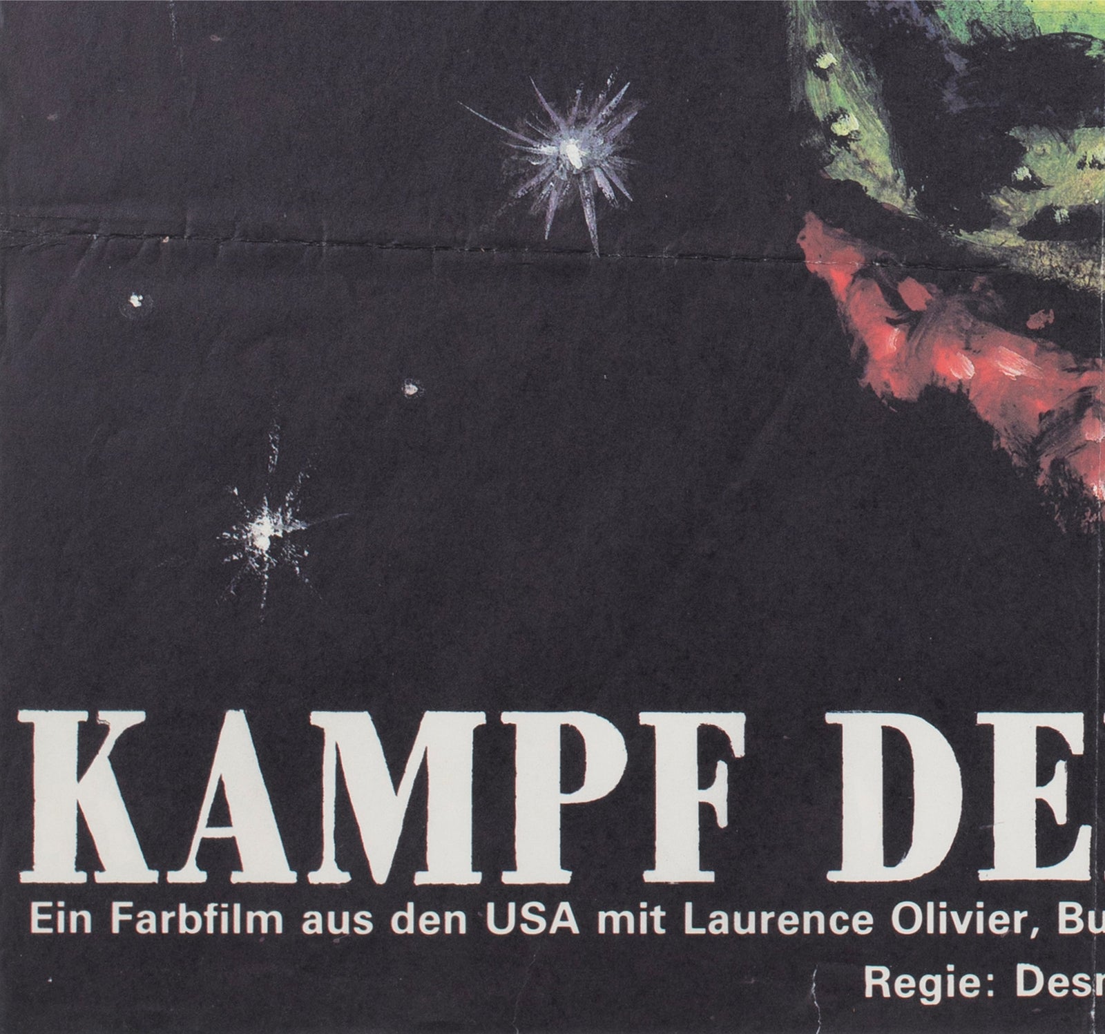 Clash of the Titans 1985 East German A1 Film Poster Ernst - detail