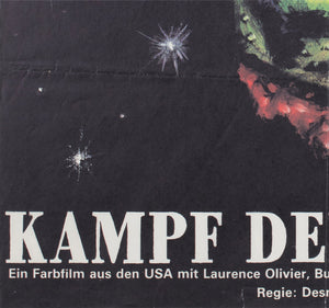 Clash of the Titans 1985 East German A1 Film Poster Ernst - detail