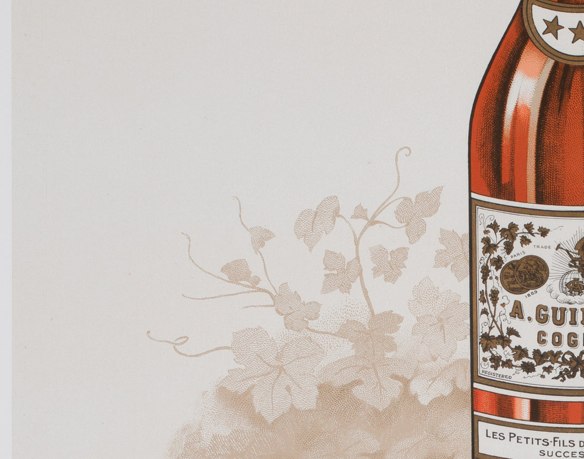 Cognac Guillot c1910 French Alcohol Advertising Poster
