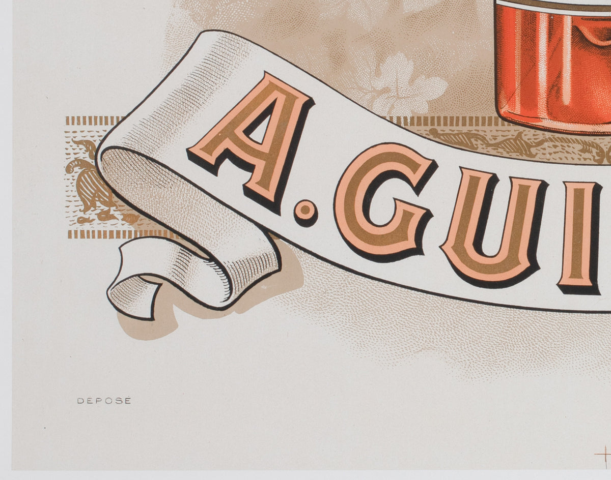 Cognac Guillot c1910 French Alcohol Advertising Poster