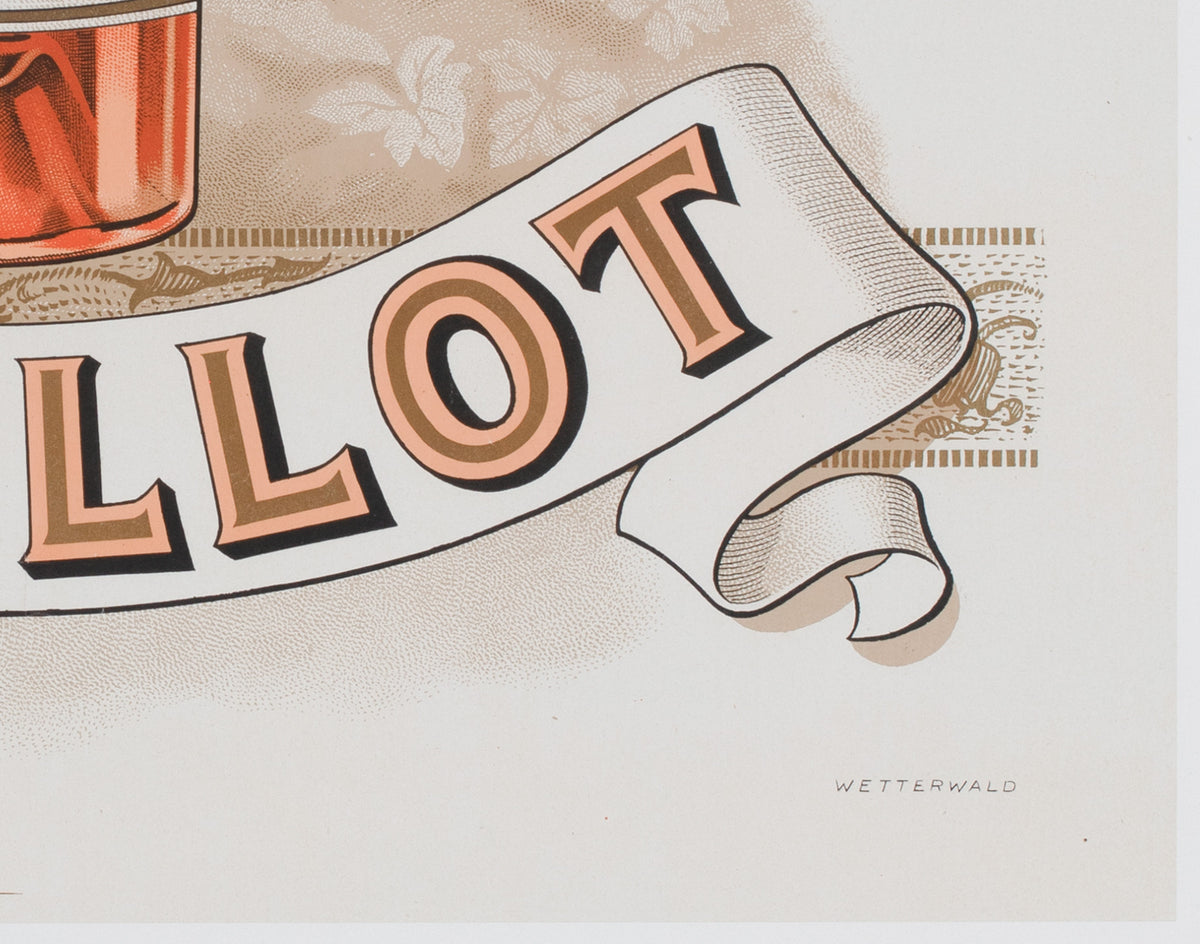 Cognac Guillot c1910 French Alcohol Advertising Poster