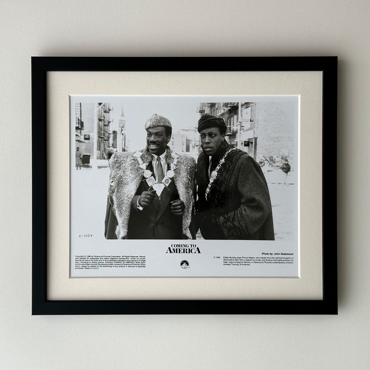 Coming to America (1988) Eddie Murphy Publicity Film Movie Still - Framed
