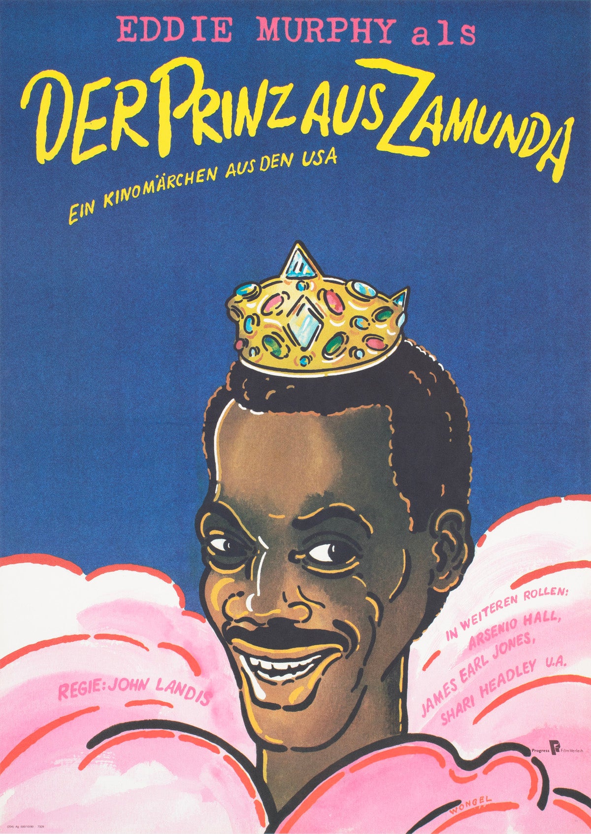 Coming to America 1990 East German A1 Film Poster Gunter Wongel