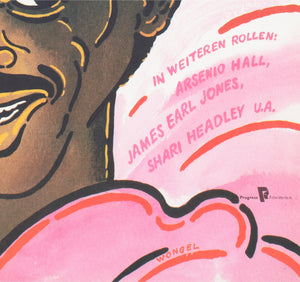 Coming to America 1990 East German A1 Film Poster Gunter Wongel - detail