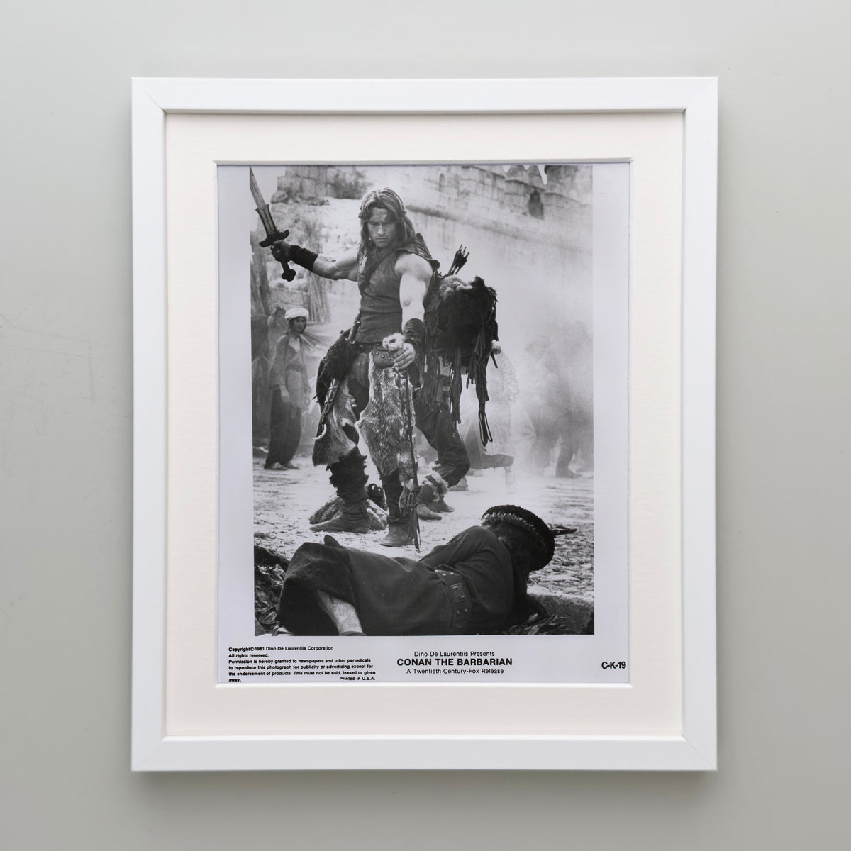 Conan The Barbarian 1981 Film Movie Press Publicity Still Framed