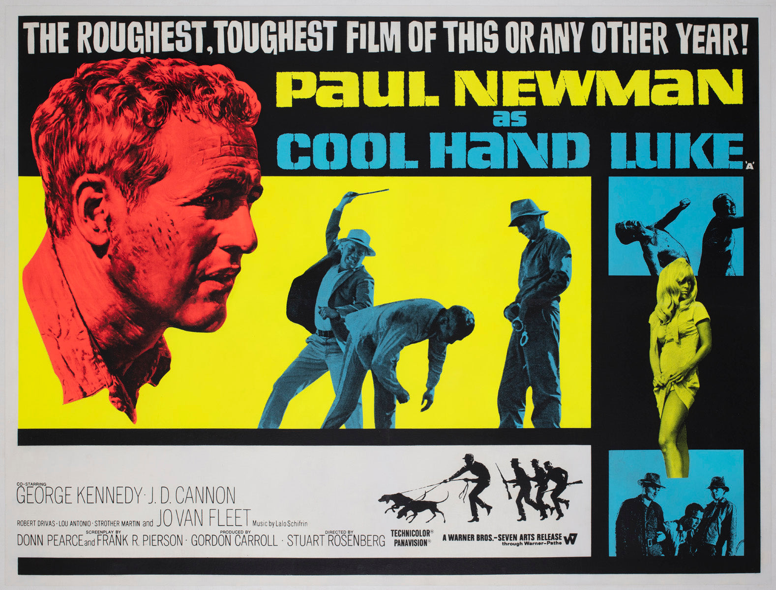 Cool Hand Luke 1967 UK Quad Film Movie Poster
