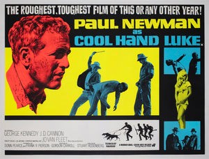 Cool Hand Luke 1967 UK Quad Film Movie Poster