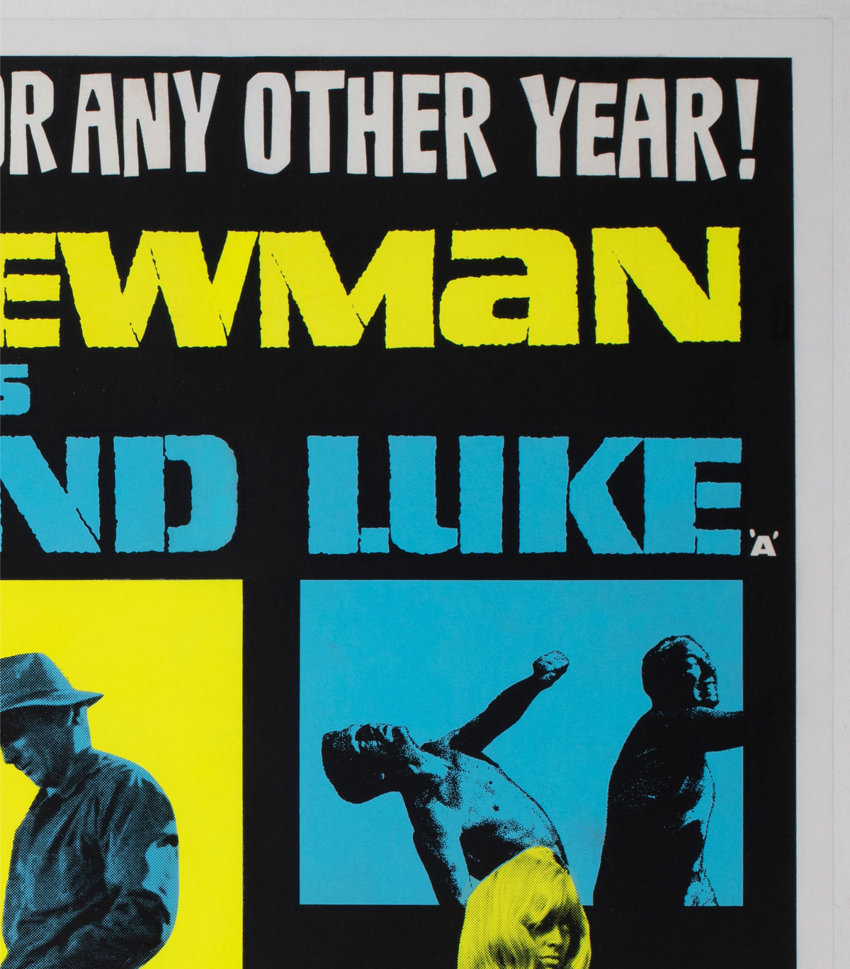 Cool Hand Luke 1967 UK Quad Film Movie Poster - detail