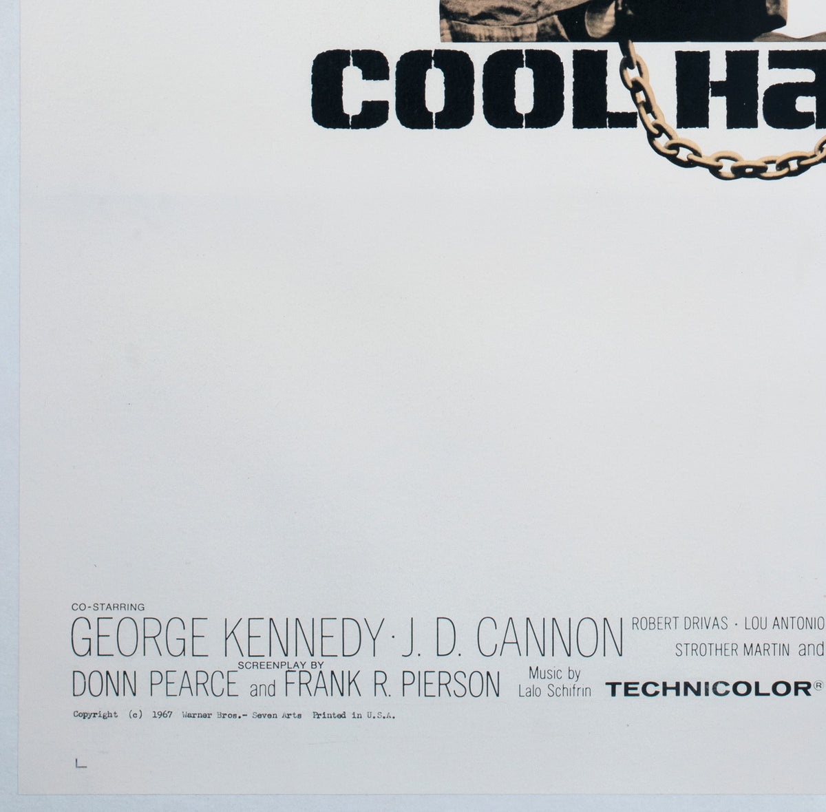 Cool Hand Luke 1967 US 1 Sheet Film Movie Poster, James Bama - detail