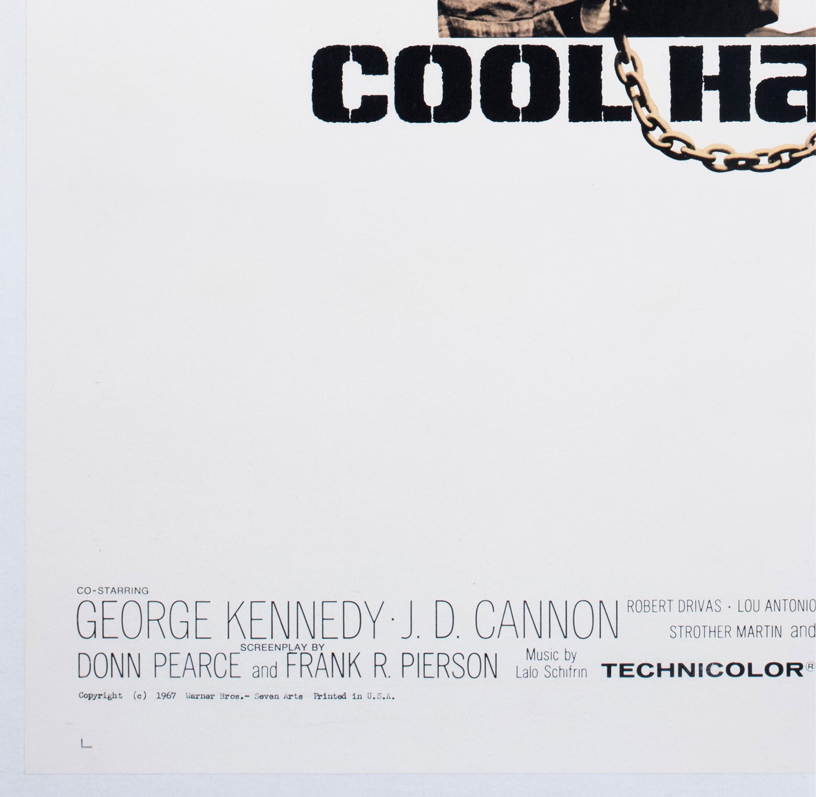 Cool Hand Luke 1967 US 1 Sheet Film Poster James Bama - detail