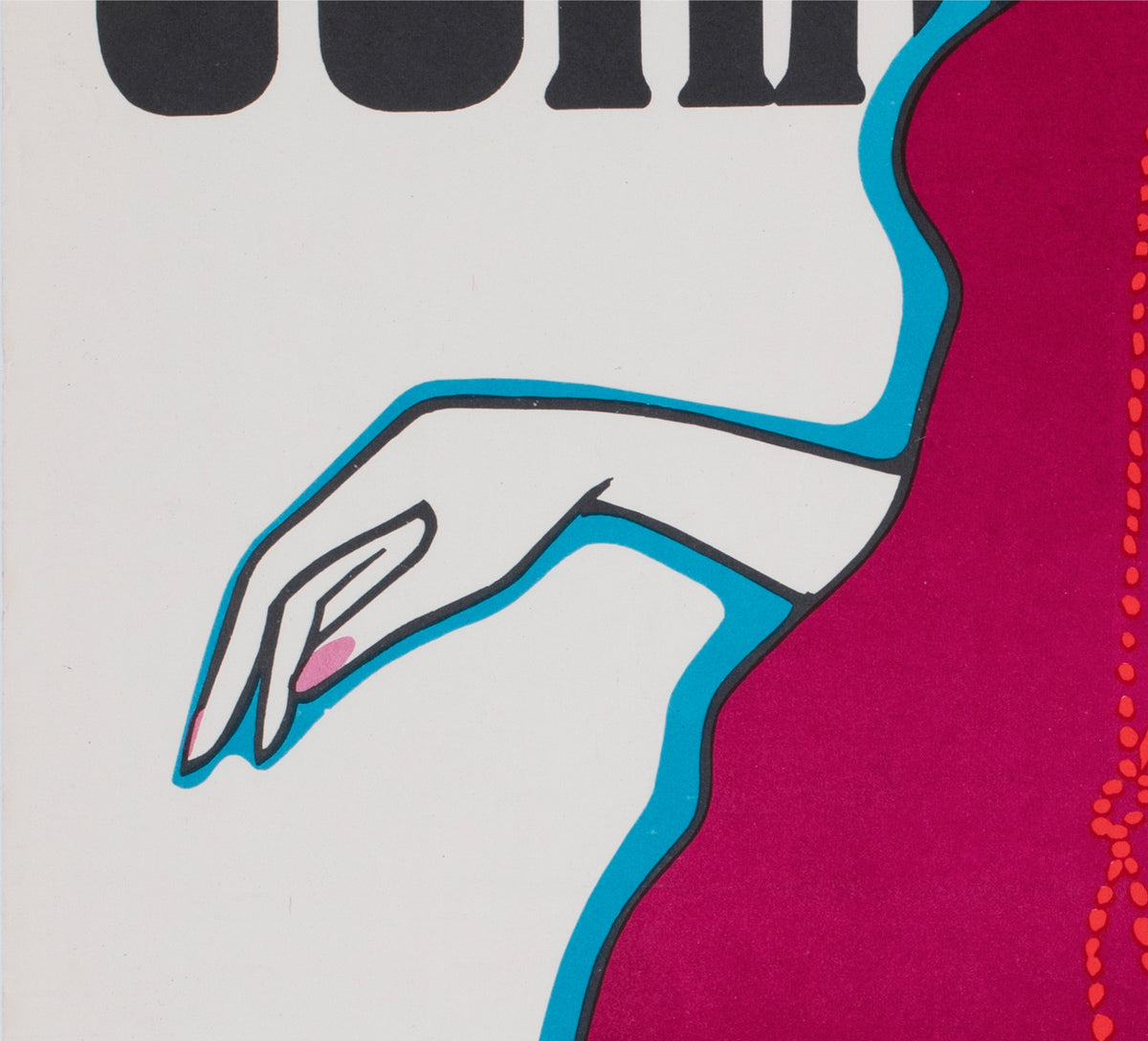 cora 1968 polish fashion advertising poster wiktor gorka - detail