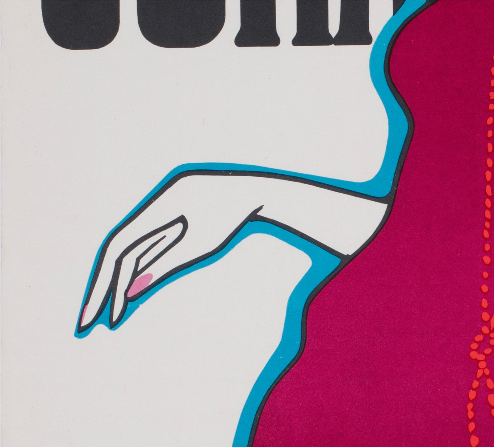 cora 1968 polish fashion advertising poster wiktor gorka - detail