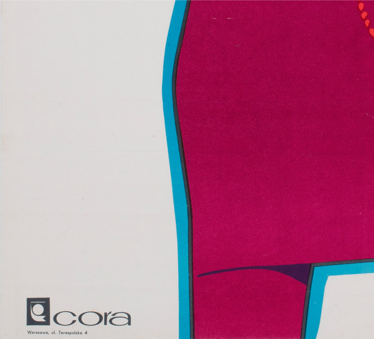 cora 1968 polish fashion advertising poster wiktor gorka - detail