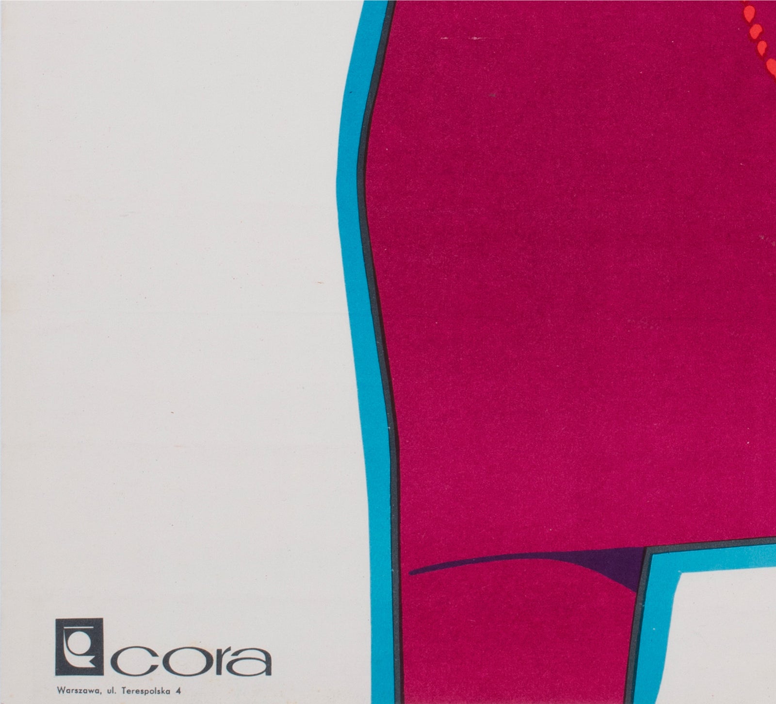cora 1968 polish fashion advertising poster wiktor gorka - detail