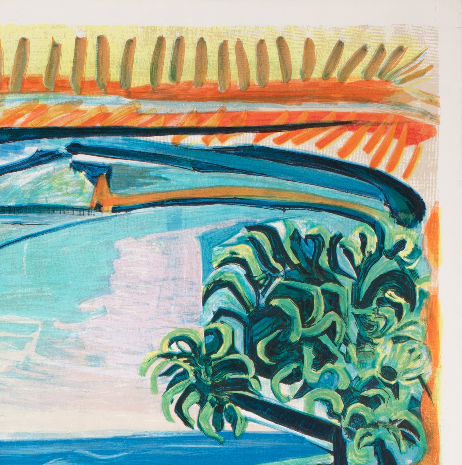 Cote D'Azur 1962 French Travel Advertising Poster, Pablo Picasso - detail