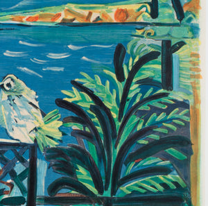 Cote D'Azur 1962 French Travel Advertising Poster, Pablo Picasso - detail