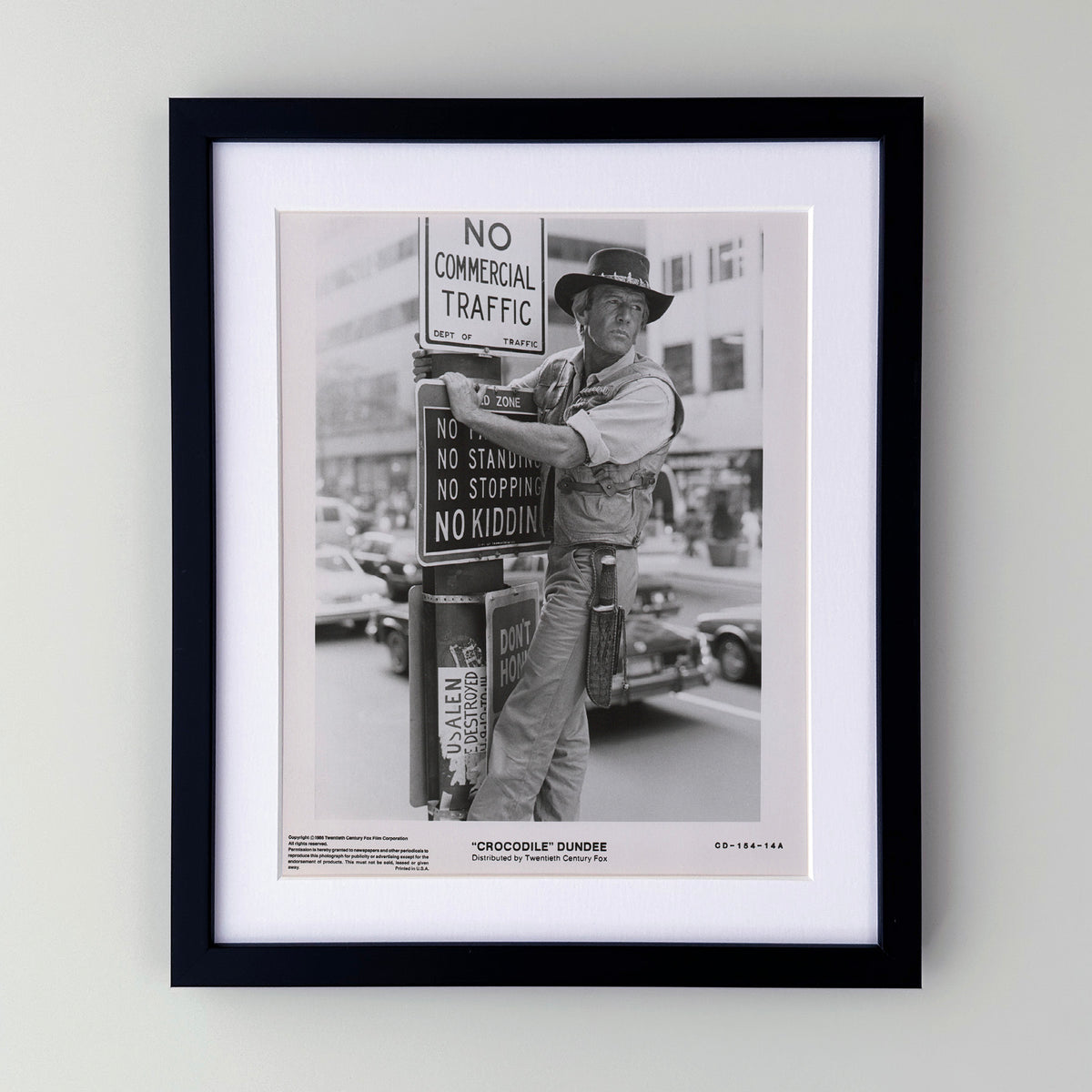 Crocodile Dundee (1986) Film Movie Press Publicity Still Framed