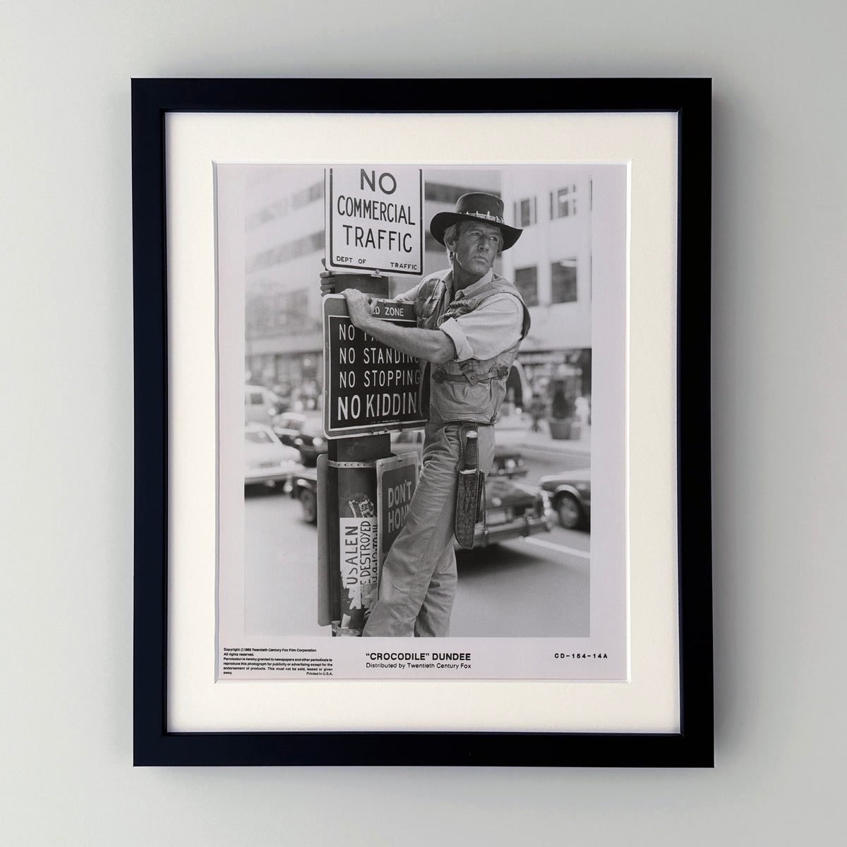 Crocodile Dundee (1986) Film Movie Press Publicity Still Framed