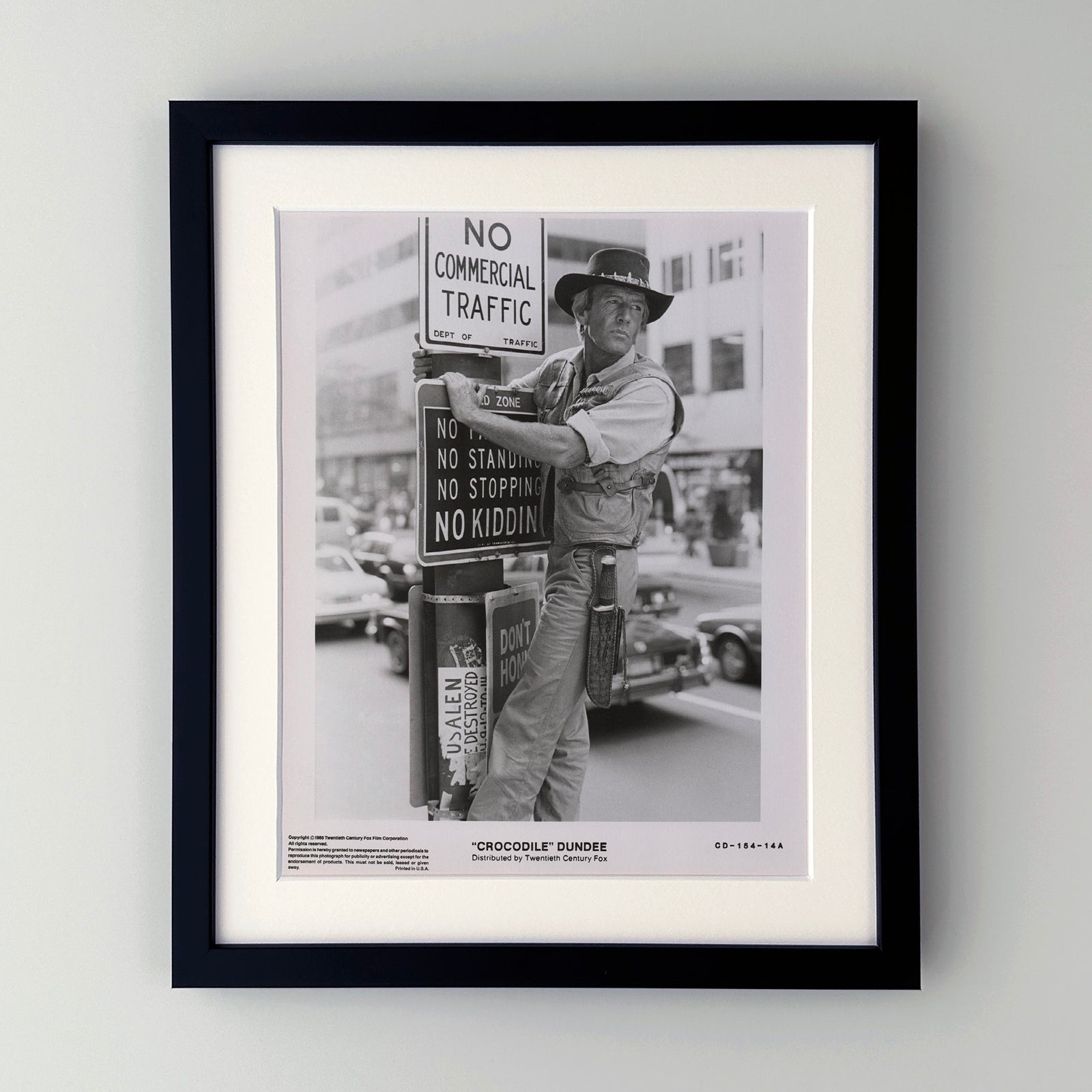Crocodile Dundee (1986) Film Movie Press Publicity Still Framed