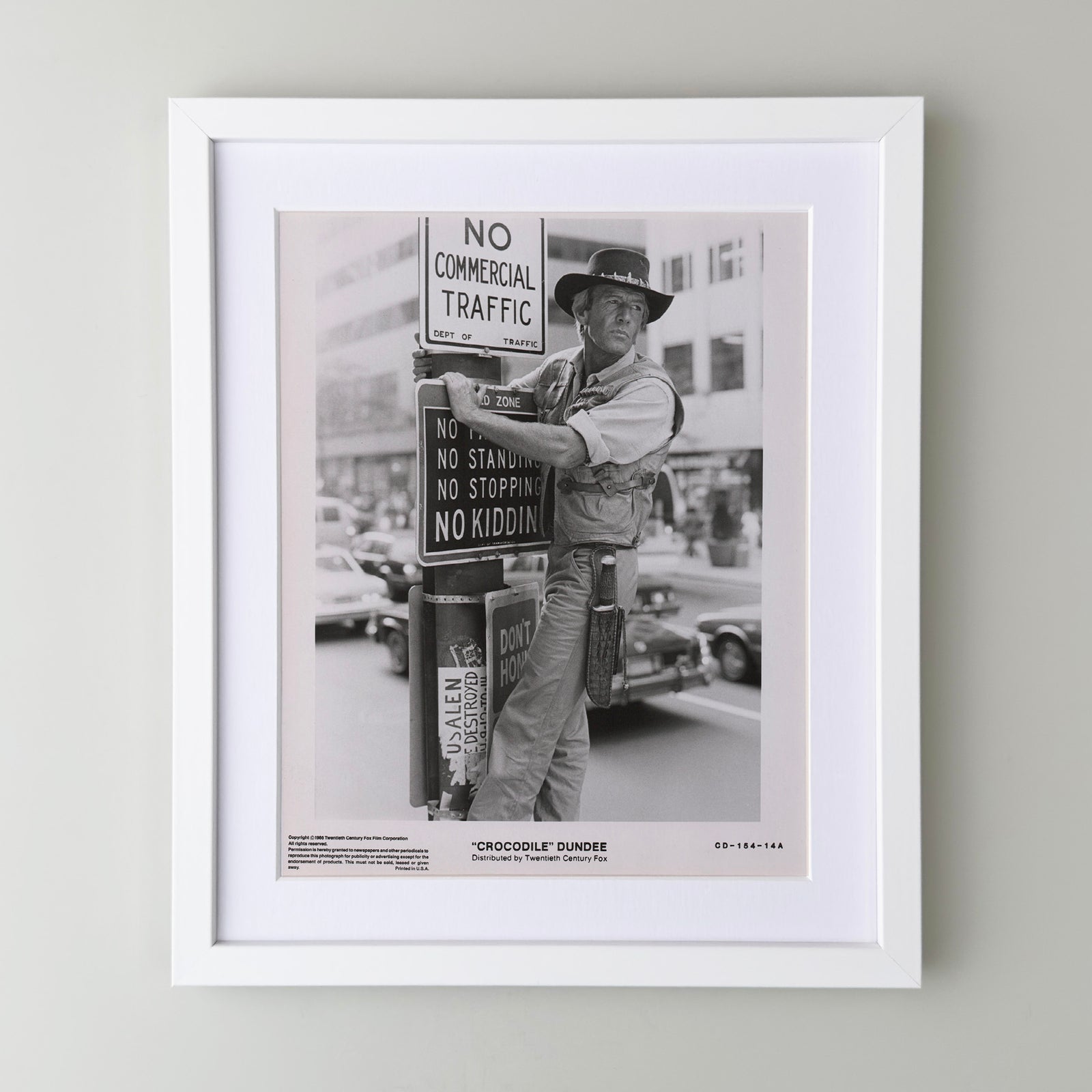 Crocodile Dundee (1986) Film Movie Press Publicity Still Framed