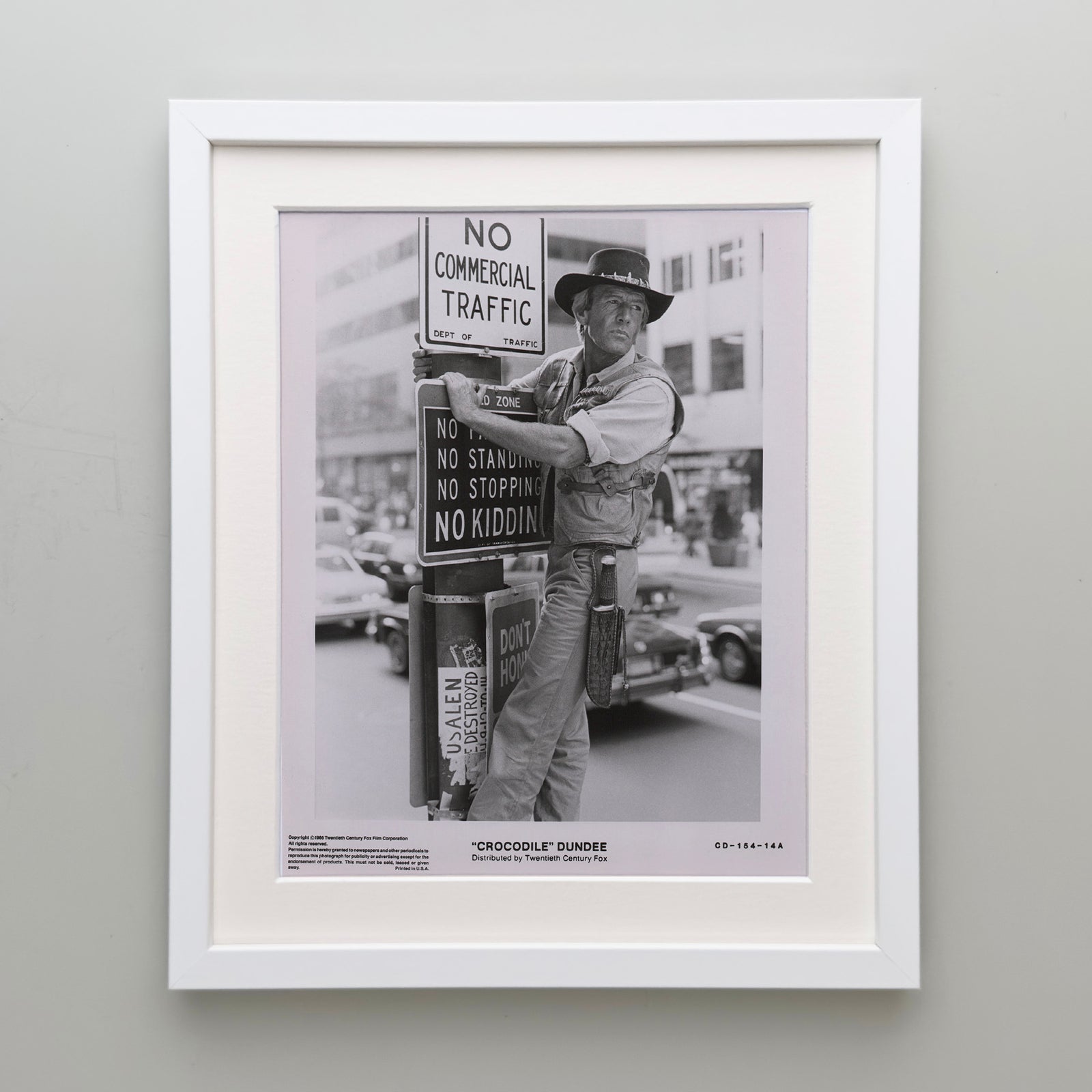 Crocodile Dundee (1986) Film Movie Press Publicity Still Framed