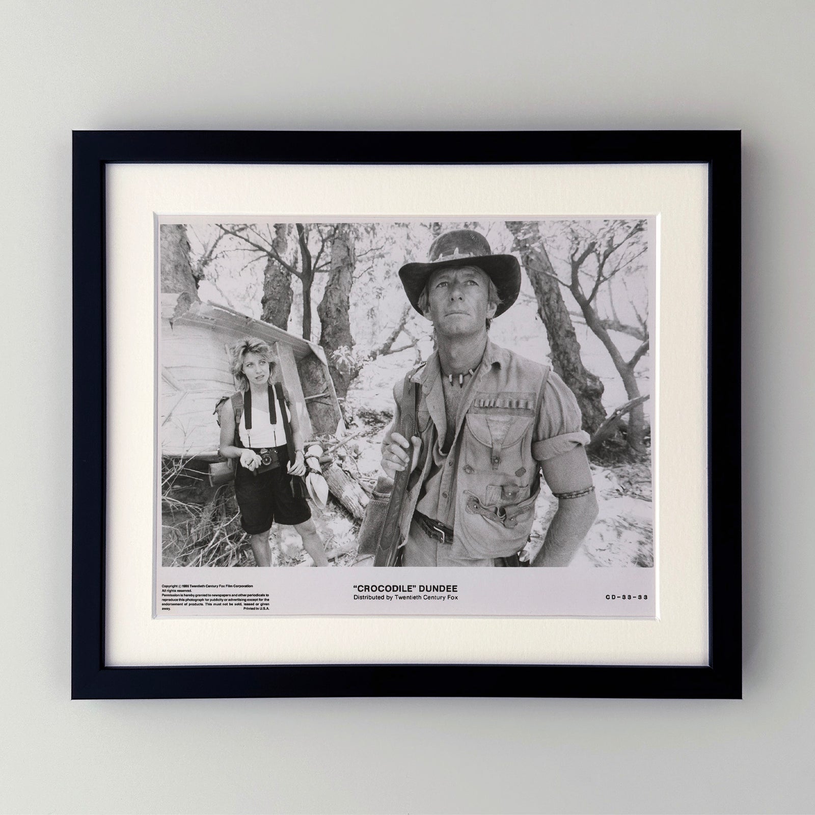 Crocodile Dundee (1986) Film Movie Press Publicity Still Framed