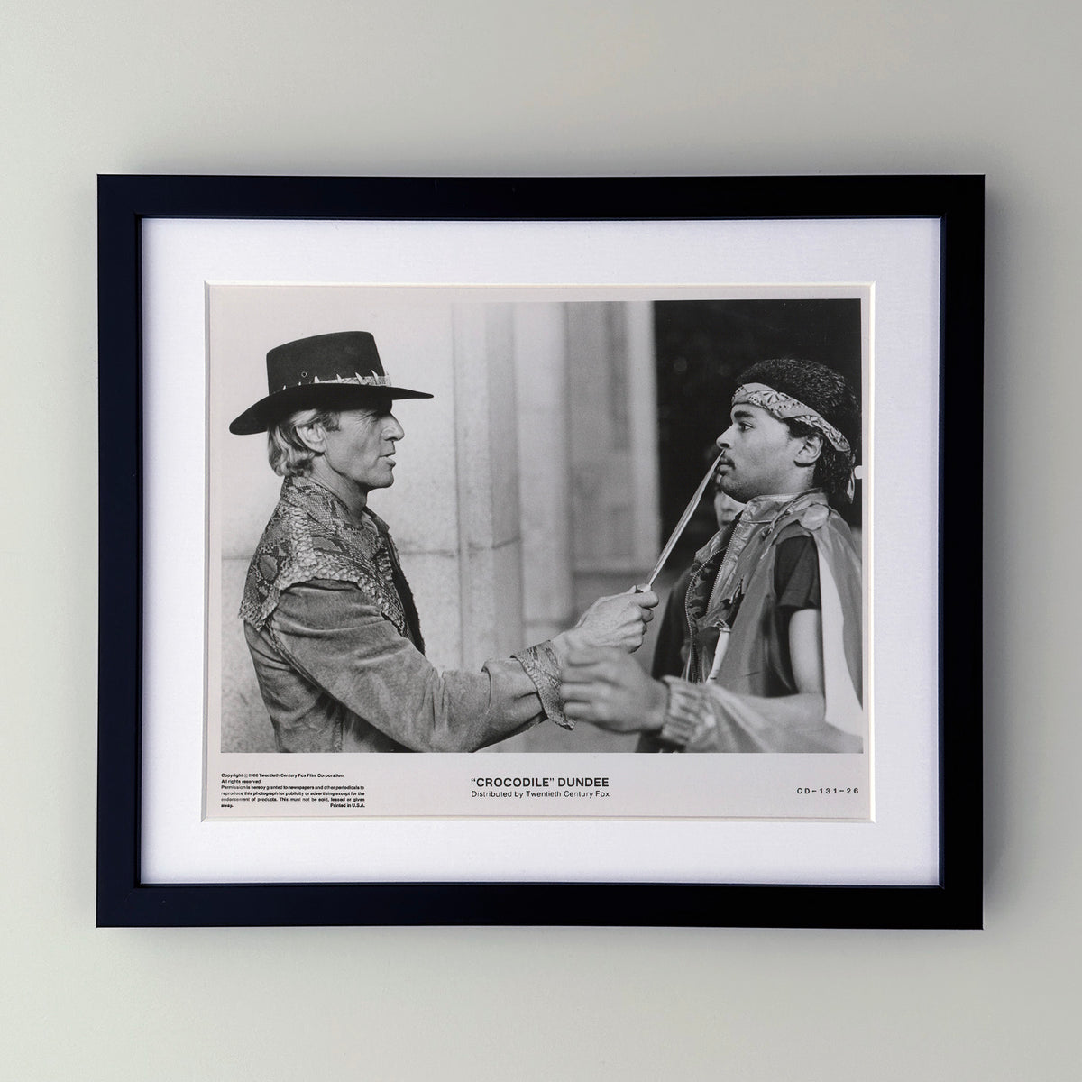 Crocodile Dundee (1986) Film Movie Press Publicity Still Framed