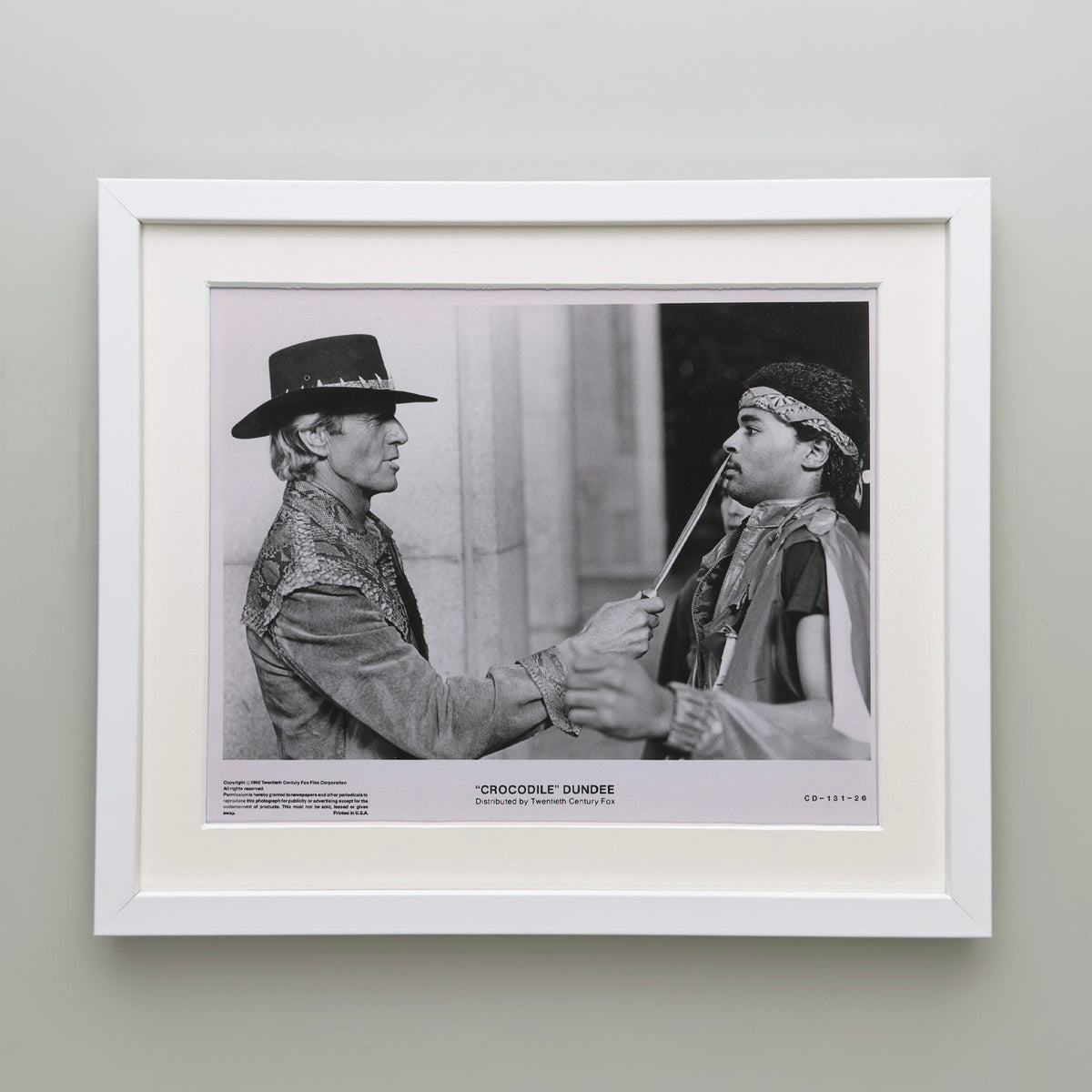 Crocodile Dundee (1986) Film Movie Press Publicity Still Framed