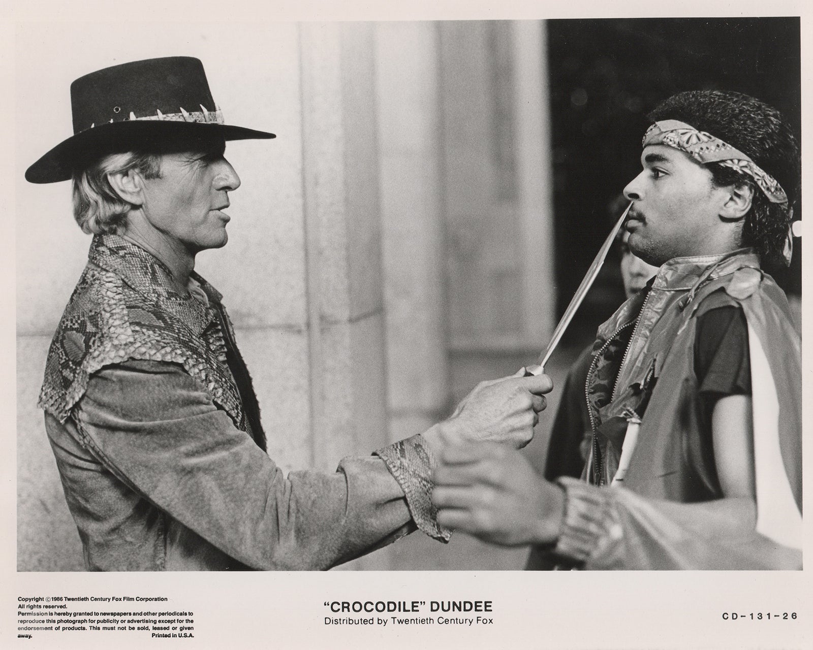 Crocodile Dundee (1986) Film Movie Press Publicity Still Framed