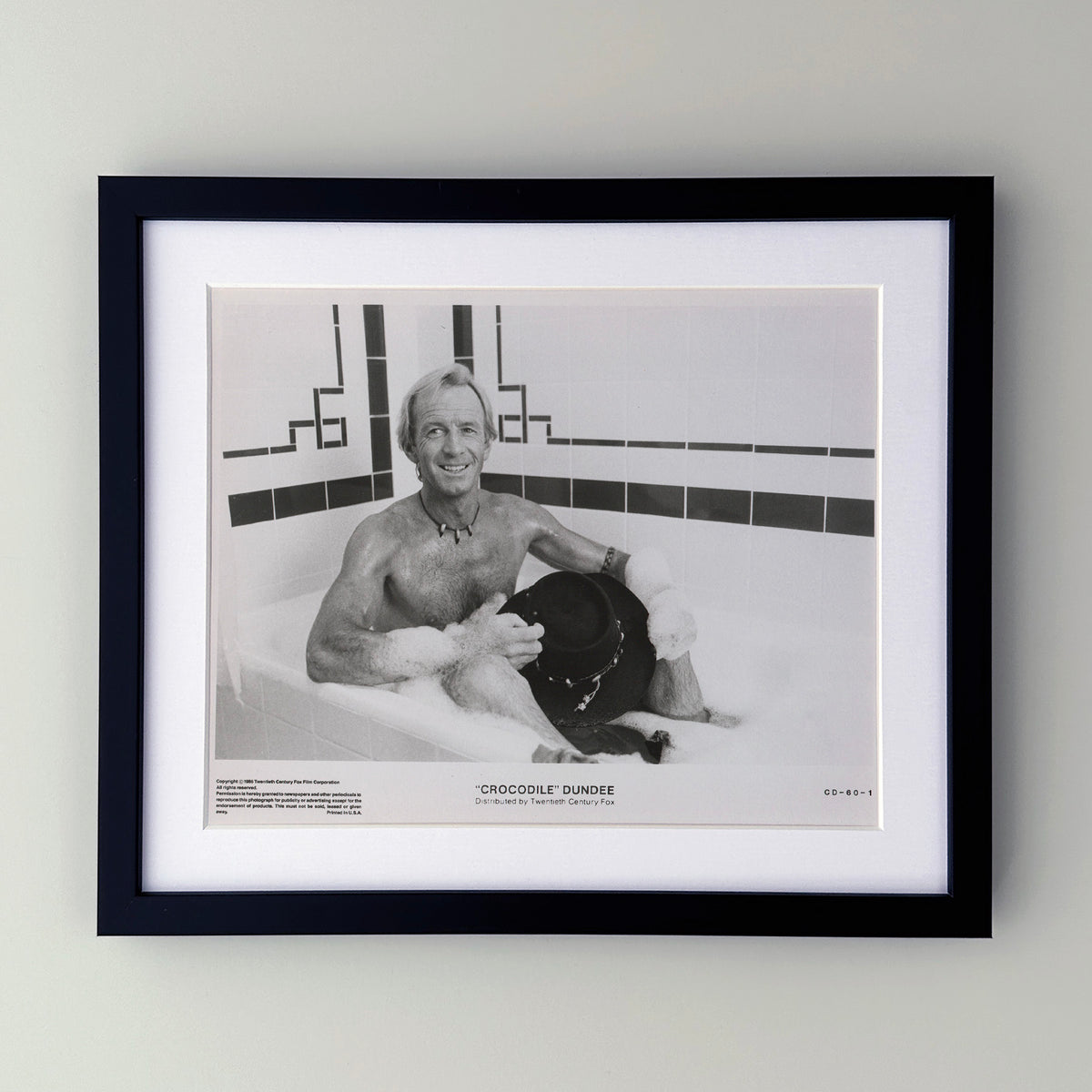 Crocodile Dundee (1986) Film Movie Press Publicity Still Framed