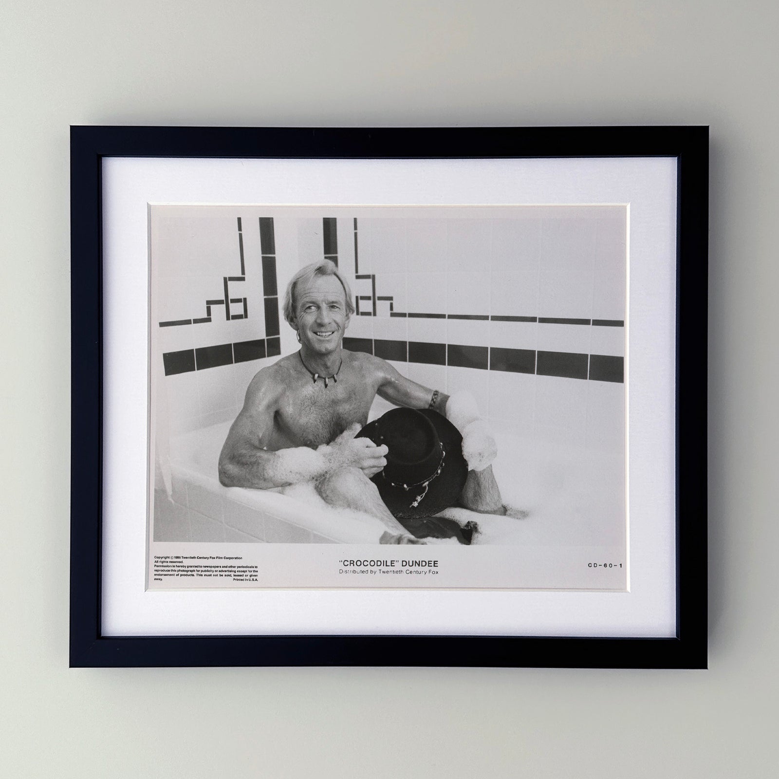 Crocodile Dundee (1986) Film Movie Press Publicity Still Framed