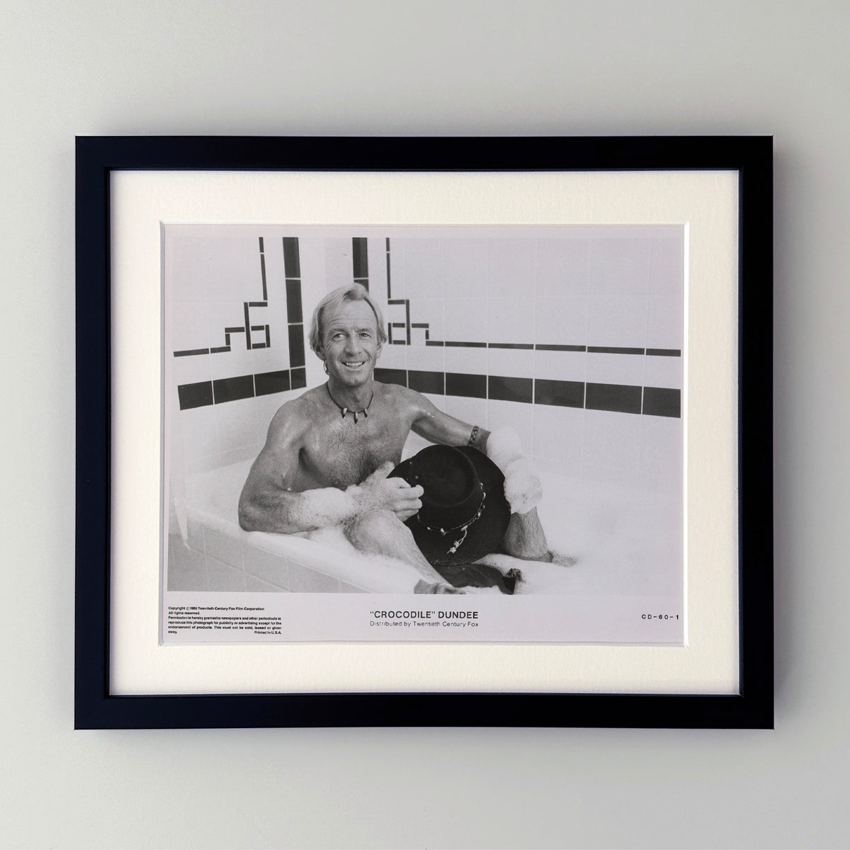 Crocodile Dundee (1986) Film Movie Press Publicity Still Framed