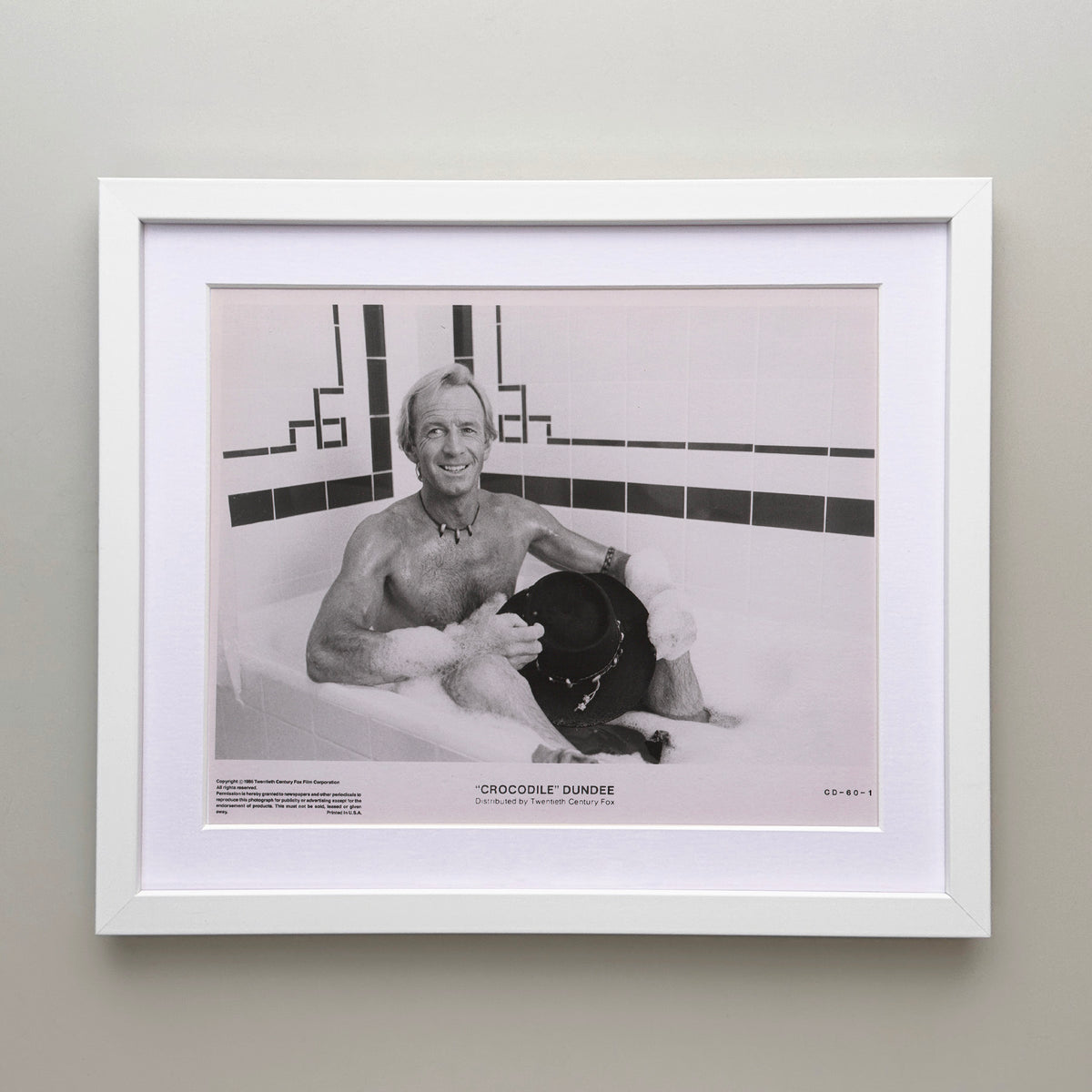 Crocodile Dundee (1986) Film Movie Press Publicity Still Framed