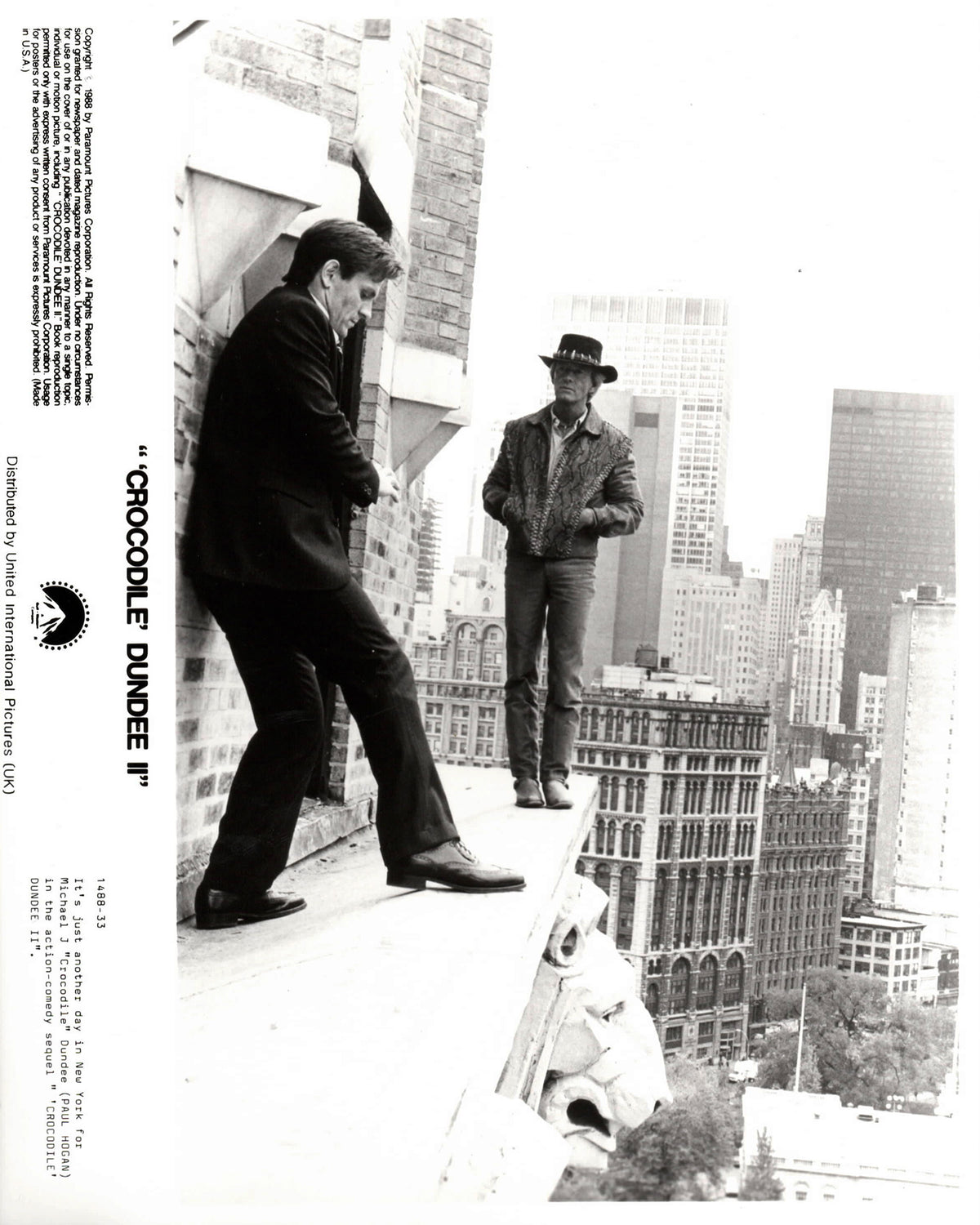 Crocodile Dundee 2 1988 Publicity Film Movie Press Still Framed