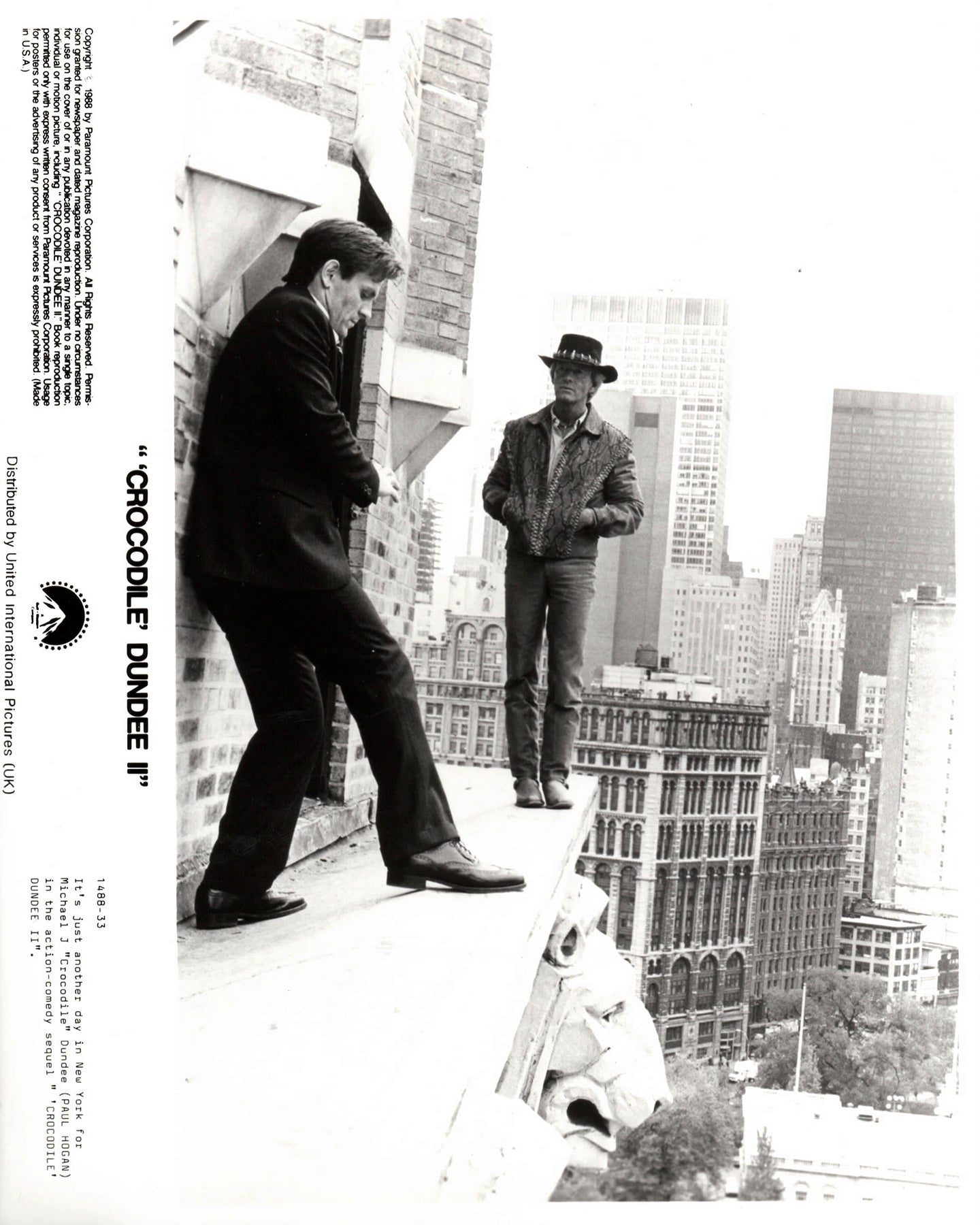 Crocodile Dundee 2 1988 Publicity Film Movie Press Still Framed