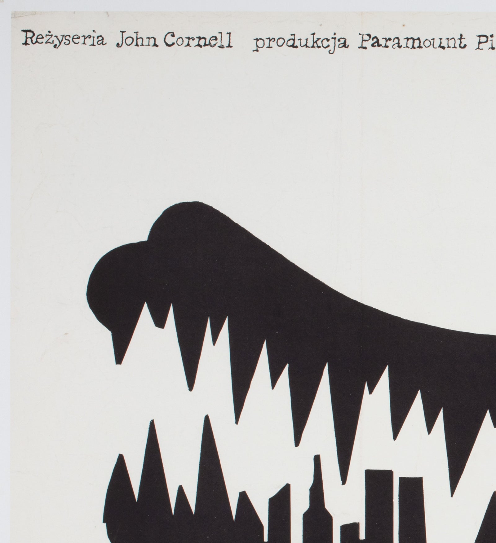 Crocodile Dundee 2 1989 Polish Film Movie Poster Linen-backed, Mieczyslaw Wasilewski - detail
