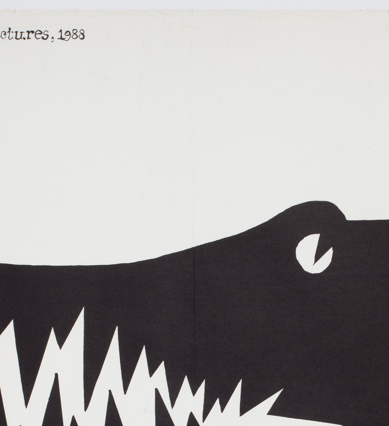 Crocodile Dundee 2 1989 Polish Film Movie Poster Linen-backed, Mieczyslaw Wasilewski - detail