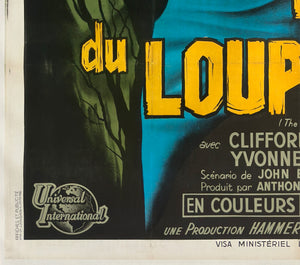 Curse of the Werewolf 1961 French Grande Film Movie Poster, Guy Gerard Noel - detail