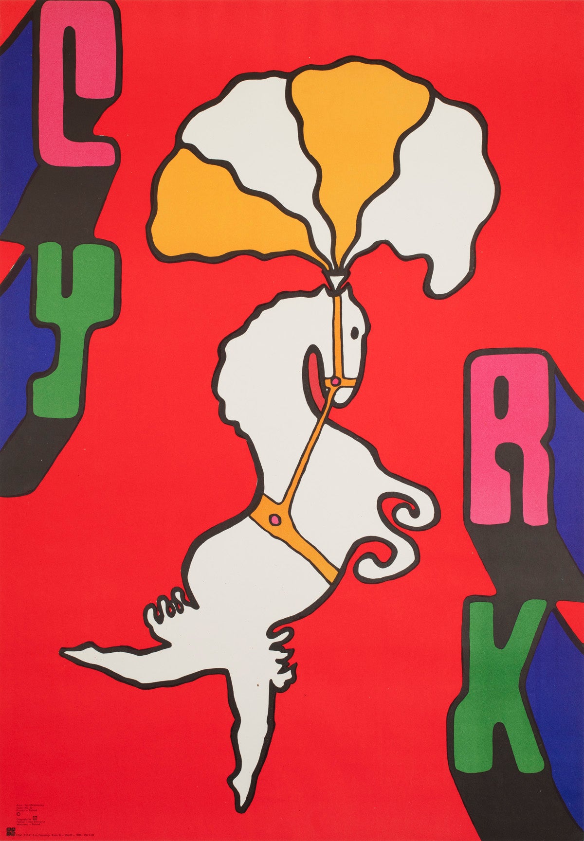 Cyrk Ballet Horse R1979 Polish Circus Poster, Jan Mlodozeniec