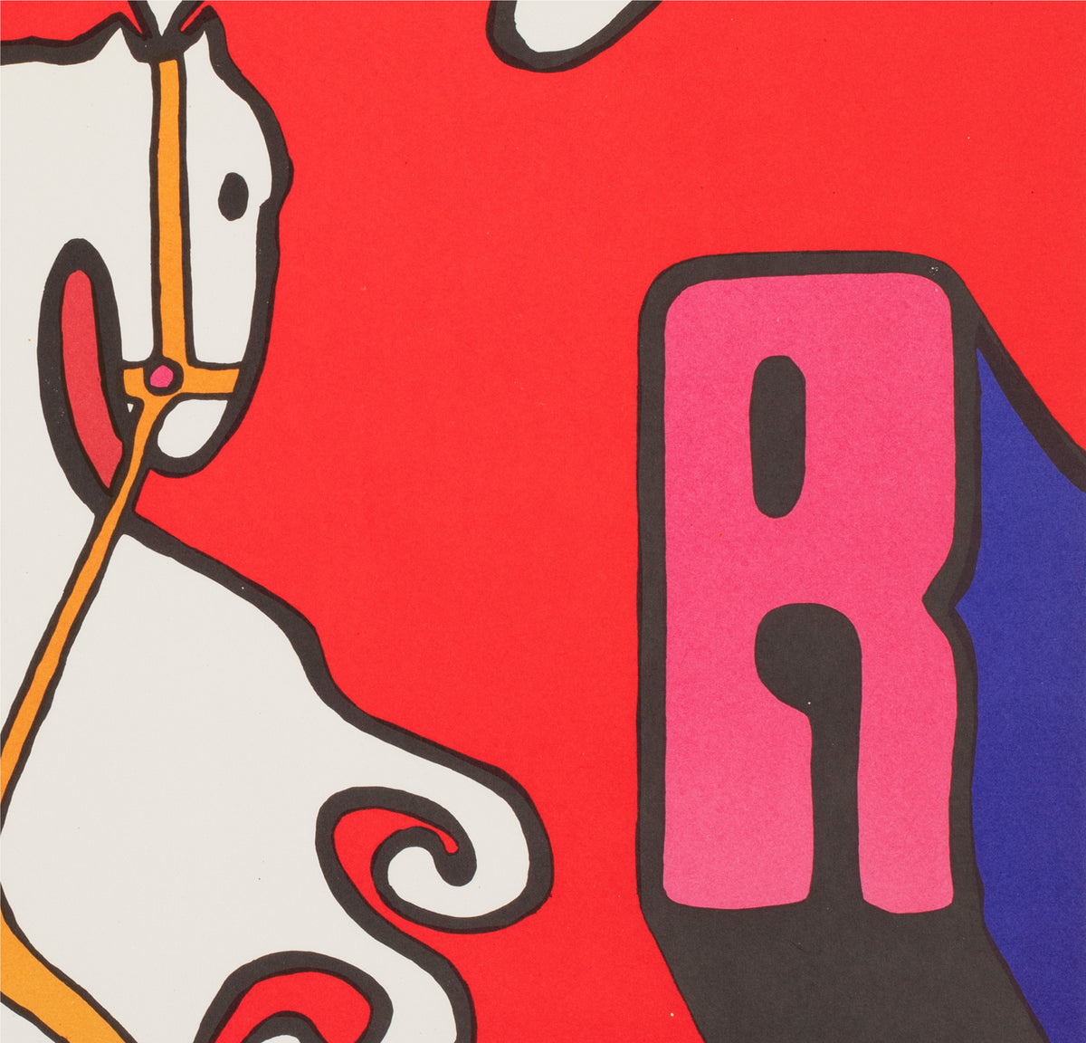 Cyrk Ballet Horse R1979 Polish Circus Poster, Jan Mlodozeniec - detail