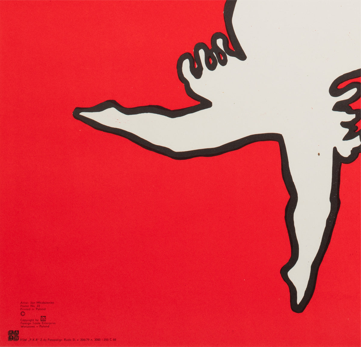 Cyrk Ballet Horse R1979 Polish Circus Poster, Jan Mlodozeniec - detail