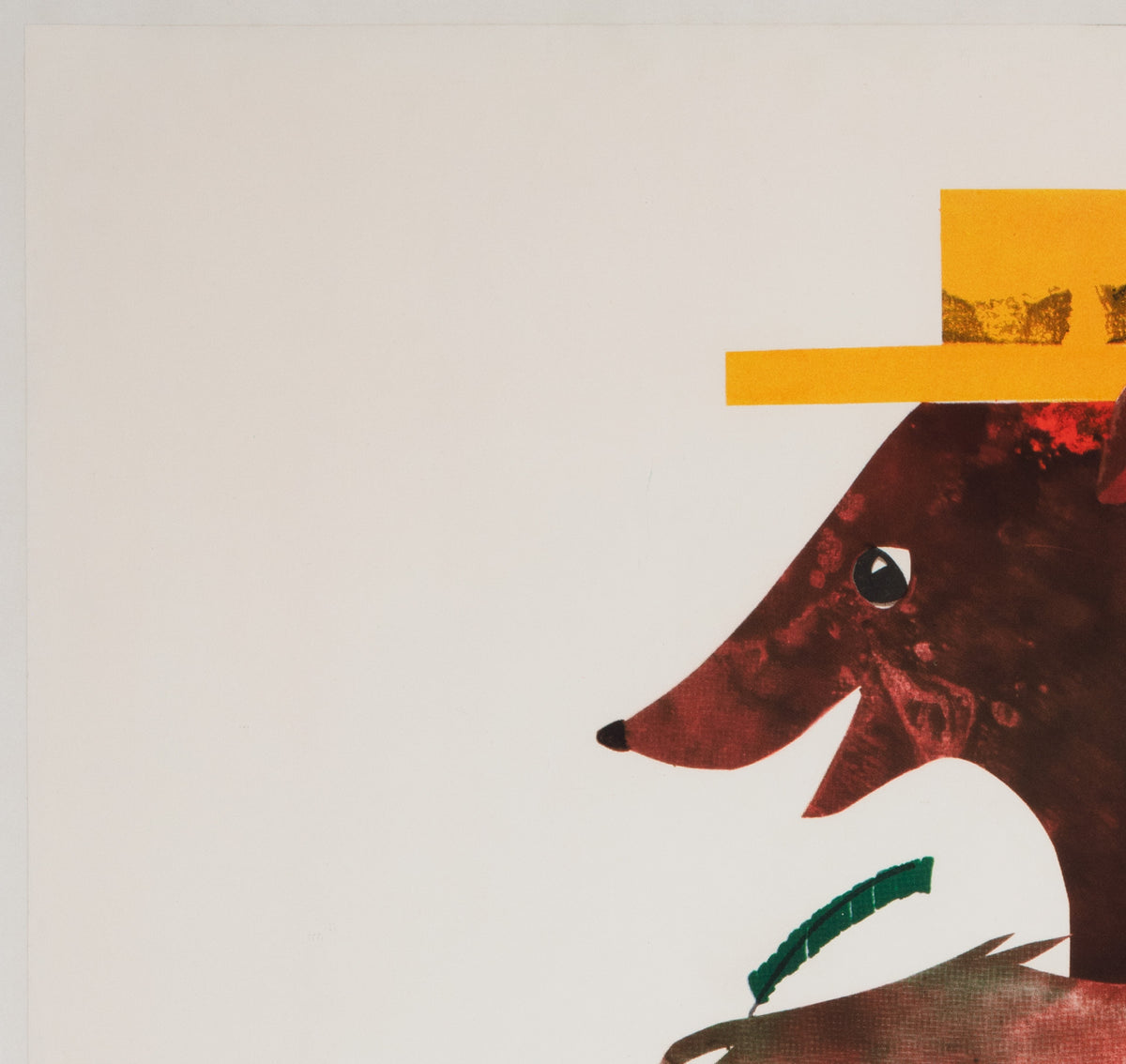 CYRK Penny Farthing Riding Bear 1970 Polish Circus Poster, Jerzy Srokowski - detail