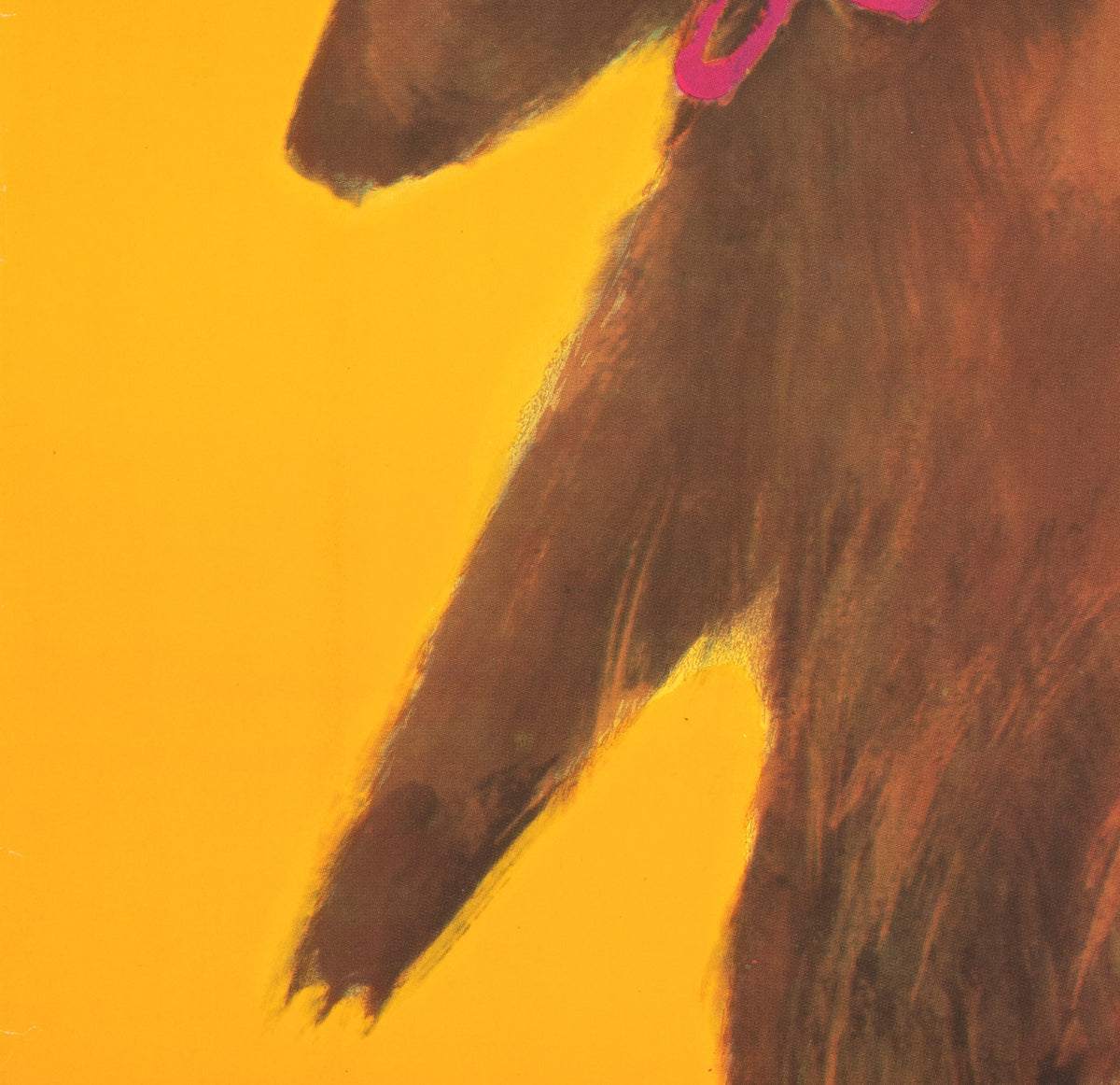 Cyrk Bear on Ball 1963 Polish B1 Circus Poster, Maciej Urbaniec - detail