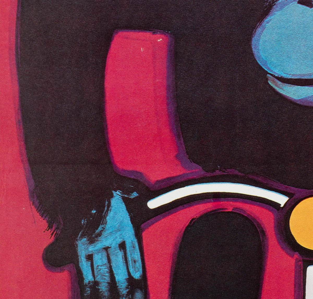 Cyrk Chimpanzee Cyclist R1980 Polish Circus Poster, Wiktor Gorka - detail