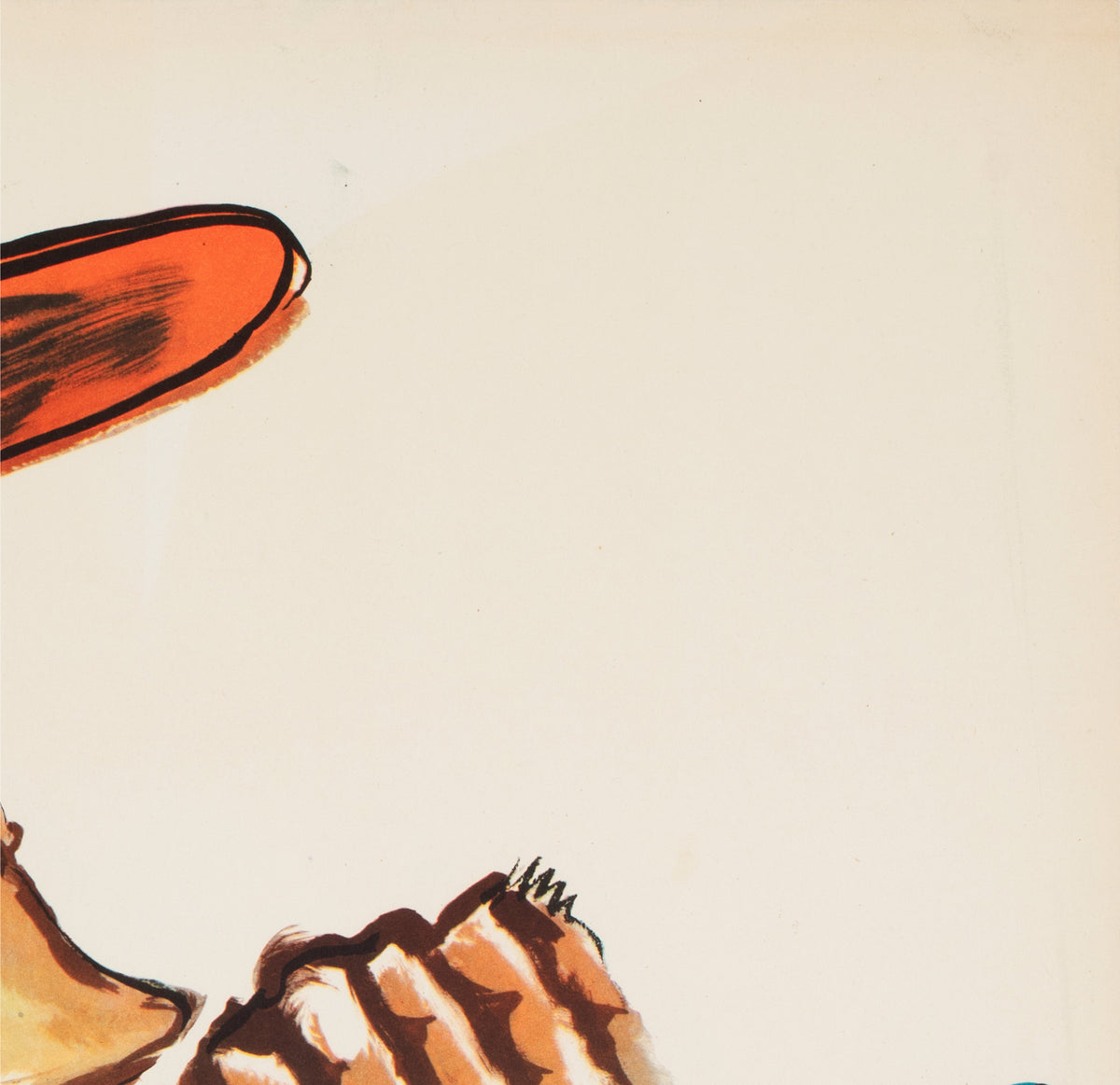 Cyrk Chimps in Hats 1971 Polish Circus Poster - detail