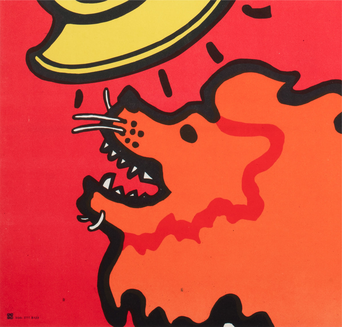 Cyrk Clown Balancing Lady 1975 Polish B1 Circus Poster Jan Mlodozeniec - detail